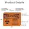 Signmission Biohazard No Food Or Drink OSHA Warning Sign, Aluminum, 24in W x 18in L, 2PK OS-2PACK-WS-A-1824-L-12498 - alternate 2